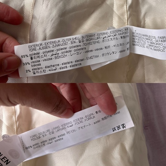 NWT ZARA Lilac Tailored Double-Breasted Blazer | XS - Picture 14 of 16